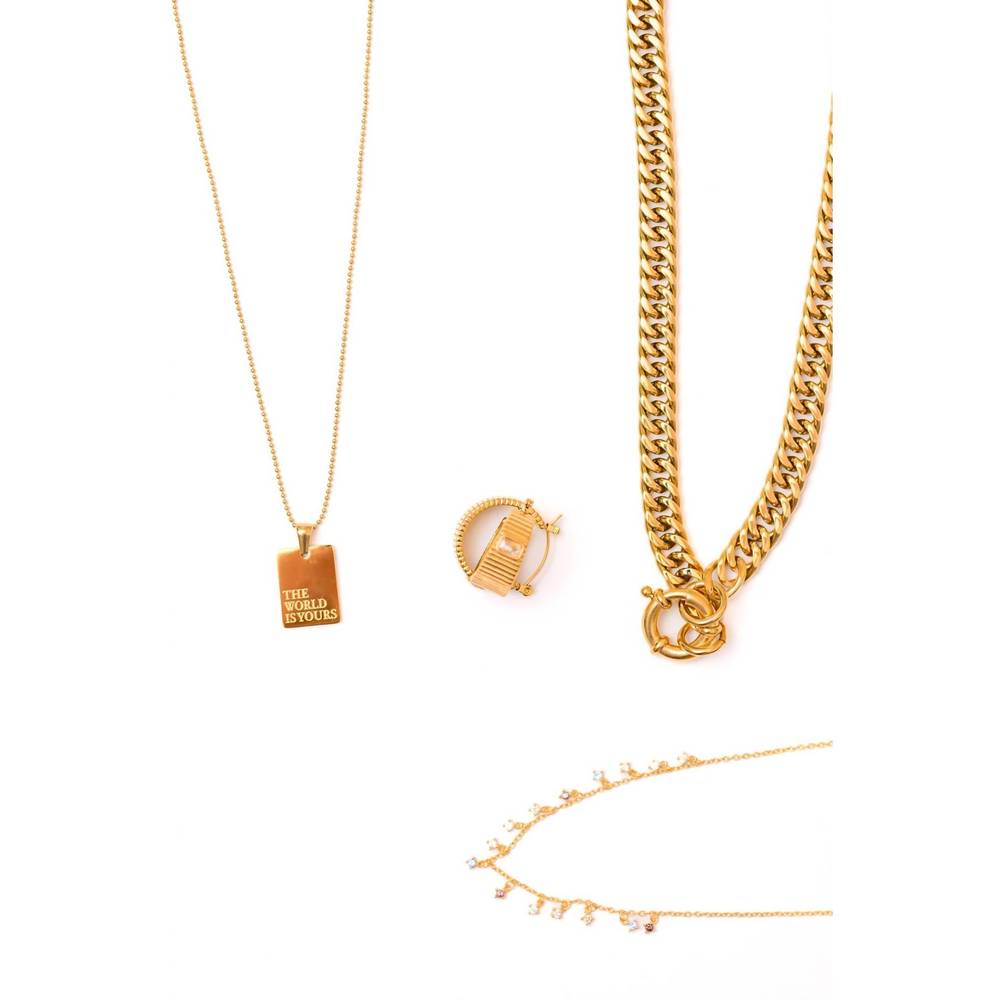 NEW 123 AMORE women's best response jewelry bundle in gold